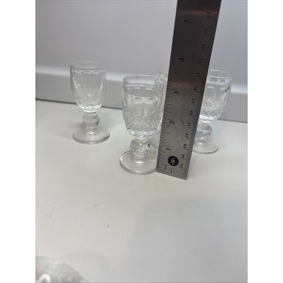 Vintage 4-WATERFORD CRYSTAL Colleen Short Stem Cordial Glass 3.25" H - Picture 5 of 6